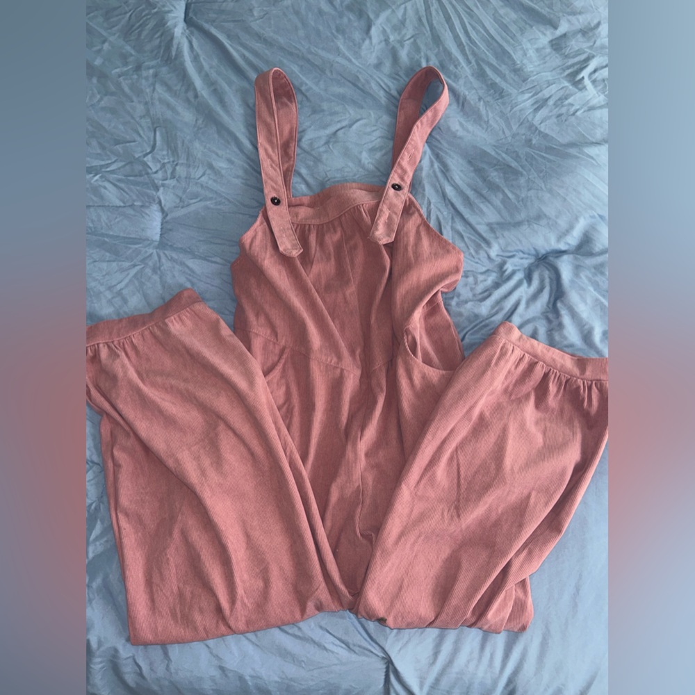 Pink Jumpsuit with Adjustable Straps